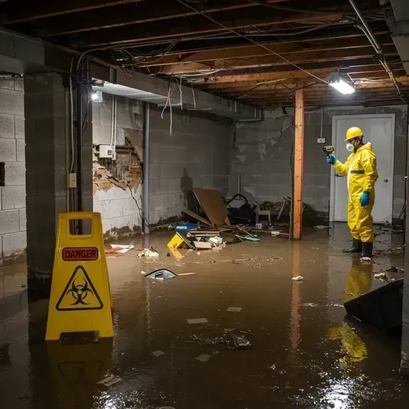 Flooded Basement Electrical Hazard in West Tisbury, MA Property